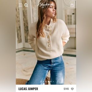 Sesame pull Lucas sweater in Ecru. New with Tags